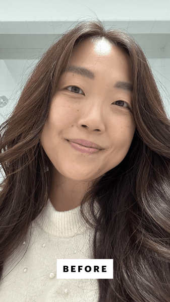 Lee before applying the Bobbi Brown Vitamin Enriched Face Base Moisturizer Primer